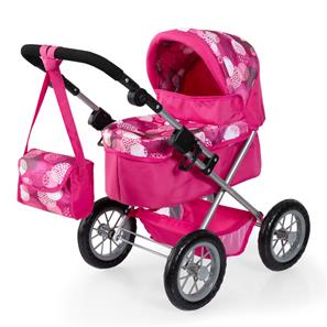 Bayer Design Trendy dukkevogn med pusletaske Pink