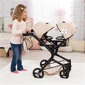 Bayer Design Tvillinge Klapvogn, Neo - Beige-4