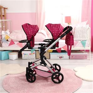 Bayer Design Tvillinge Klapvogn, Neo - Pink-10