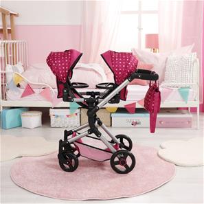 Bayer Design Tvillinge Klapvogn, Neo - Pink-11