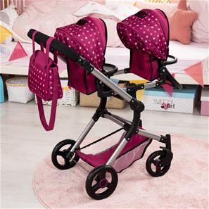 Bayer Design Tvillinge Klapvogn, Neo - Pink-14
