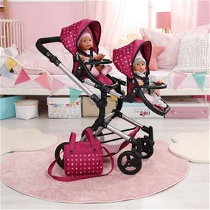 Bayer Design Tvillinge Klapvogn, Neo - Pink-2