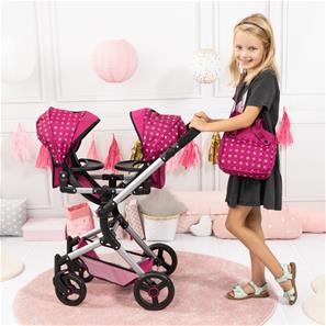 Bayer Design Tvillinge Klapvogn, Neo - Pink-3