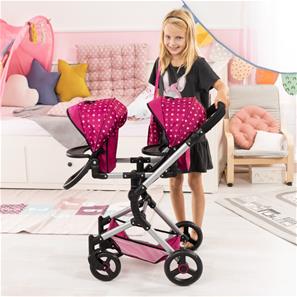 Bayer Design Tvillinge Klapvogn, Neo - Pink-5