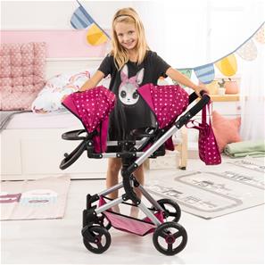 Bayer Design Tvillinge Klapvogn, Neo - Pink-6