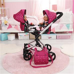 Bayer Design Tvillinge Klapvogn, Neo - Pink-7