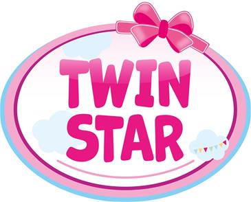 Bayer Design Tvillinge Klapvogn, Twin Star - blå/lyserød-9