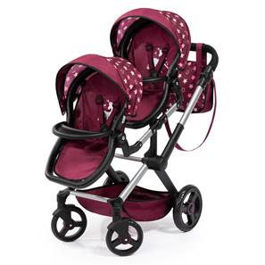 Bayer Design Tvillinge Klapvogn, Xeo - bordeaux