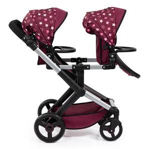 Bayer Design Tvillinge Klapvogn, Xeo - bordeaux-6