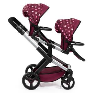 Bayer Design Tvillinge Klapvogn, Xeo - bordeaux-8