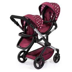 Bayer Design Tvillinge Klapvogn, Xeo - bordeaux-9