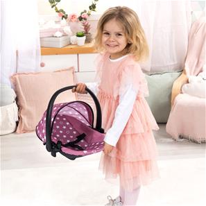 Bayer Design Vario 4-i-1 Dukke højstol, seng, gynge og autostol Sort/Pink-7