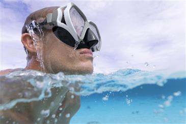 Bestway Dominator Pro Dykkermaske 14+ år, Hvid/Grå-3