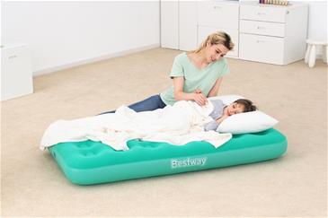 Bestway  DrowsyDreamer Luftmadras 158 x 89 x 18 cm m/pumpe, Turkis-4