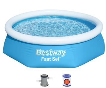  Bestway Fast Set Pool sæt 244 x 61 cm m/filter pumpe