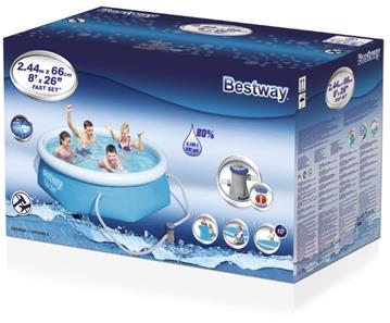  Bestway Fast Set Pool Sæt 244 x 66cm m/filter pumpe-4