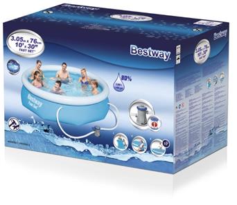  Bestway Fast Set Pool Sæt 305 x 76cm m/filter pumpe-2