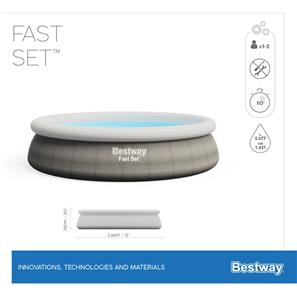  Bestway Fast Set Pool 366 x 76cm (Ny model)-6