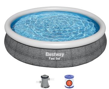  Bestway Fast Set Pool Sæt 366 x  76cm m/Filter Pumpe