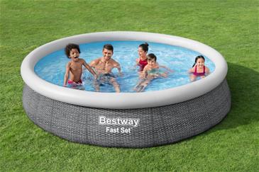  Bestway Fast Set Pool Sæt 366 x  76cm m/Filter Pumpe-2