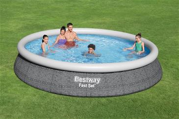  Bestway Fast Set Pool Sæt 457 x  84cm m/filter Pumpe-2