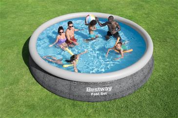  Bestway Fast Set Pool Sæt 457 x  84cm m/filter Pumpe-3