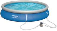 Bestway Fast Set Pool Sæt 457 x  84cm m/filter Pumpe