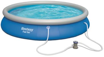  Bestway Fast Set Pool Sæt 457 x  84cm m/filter Pumpe