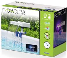 Bestway Flowclear Beroligende LED-vandfald til Pool