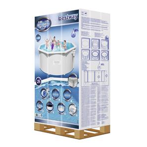 Bestway Hydrium 300 x 120 cm stål pool m/sandfilter, stige mv (2022 model)-5