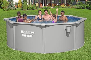 Bestway Hydrium 305 x 122 cm stål pool m/sandfilter, Skimmer (2027 model)-2