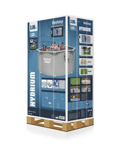 Bestway Hydrium 305 x 122 cm stål pool m/sandfilter, Skimmer (2027 model)-8