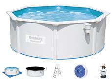 Bestway Hydrium 360 x 120 cm stål pool m/sandfilter, stige mv (2022 model)