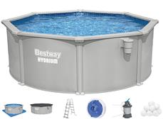 Bestway Hydrium 366 x 122 cm stål pool m/sandfilter, Skimmer (2026 model)