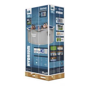 Bestway Hydrium 366 x 122 cm stål pool m/sandfilter, Skimmer (2026 model)-14