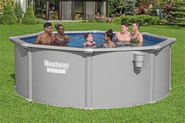 Bestway Hydrium 366 x 122 cm stål pool m/sandfilter, Skimmer (2027 model)-3
