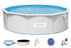 Bestway Hydrium 460 x 120 cm stål pool m/sandfilter, stige mv