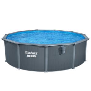 Bestway Hydrium 488 x 132 cm stål pool m/sandfilter, Skimmer mv (2026)-7