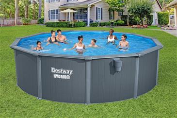 Bestway Hydrium 488 x 132 cm stål pool m/sandfilter, Skimmer mv (2027)-2
