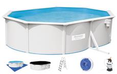 Bestway Hydrium 500 x 360 x 120 cm stål pool m/sandfilter mv