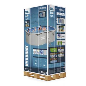 Bestway Hydrium 500 x 366 x 122 cm Oval Stålvægspoolsæt (2026 model)-11