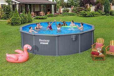 Bestway Hydrium 549 x 132 cm Rund Stålvægspoolsæt (2026 model)-2