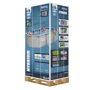 Bestway Hydrium 610 x 366 x 122 cm Oval Stålvægspoolsæt (2026 model)-10