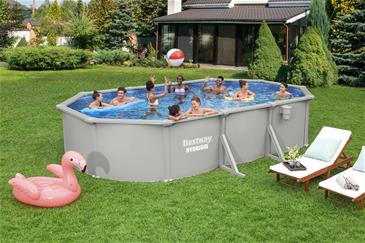 Bestway Hydrium 610 x 366 x 122 cm Oval Stålvægspoolsæt (2026 model)-5