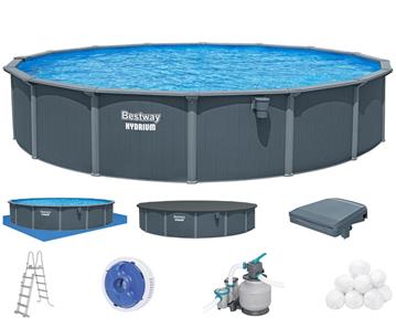 Bestway Hydrium 732 x 132 cm Stålvægspoolsæt (2027 model)