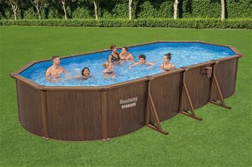 Bestway Hydrium 732 x 366 x 132 cm Oval Stålvægspoolsæt (2025 model)-3