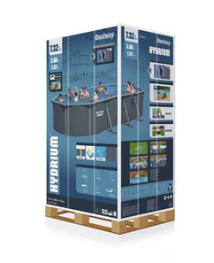Bestway Hydrium 732 x 366 x 132 cm Oval Stålvægspoolsæt (2026 model)-13