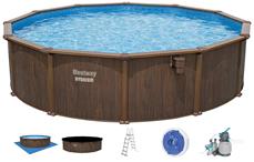 Bestway Hydrium 549 x 132 cm Rund Stålvægspoolsæt (2025 model)
