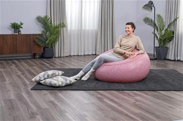 Bestway ''Inflate-A-Chair'' Oppustelig Stol 112 x 122 x 66 cm, Clay Pink-3