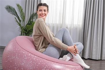 Bestway ''Inflate-A-Chair'' Oppustelig Stol 112 x 122 x 66 cm, Clay Pink-4